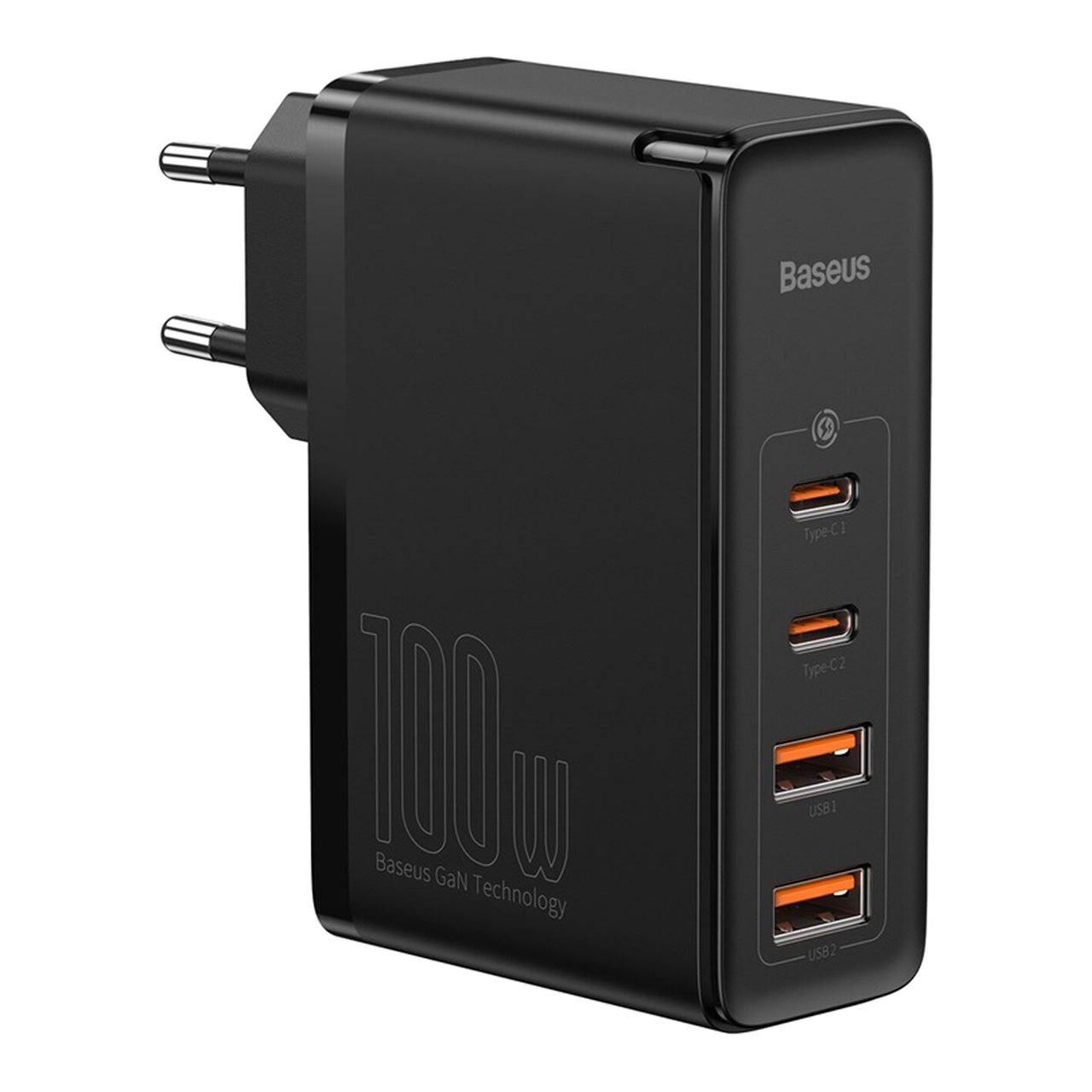 Baseus GaN2 Pro Chargeur rapide 2 C + 2 U 100 W - Noir