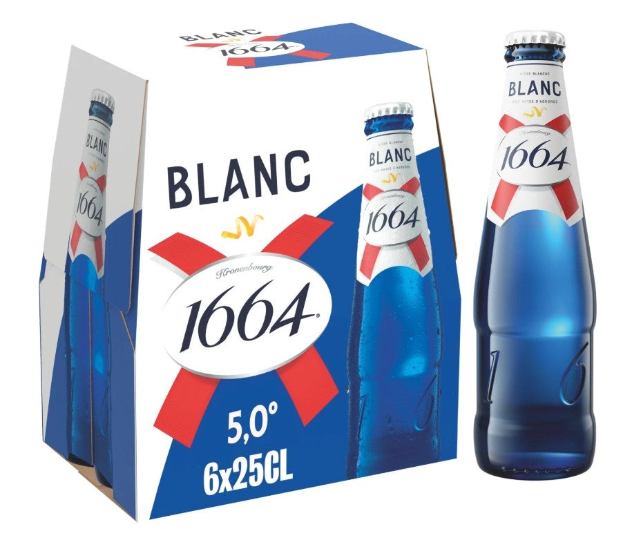 1664 Bière blanche 5,0° 6x25Cl