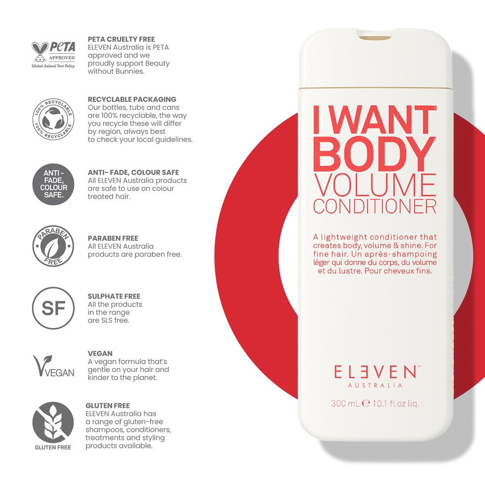 ELEVEN AUSTRALIA - Après-shampoing Volume I Want Body - 960ml