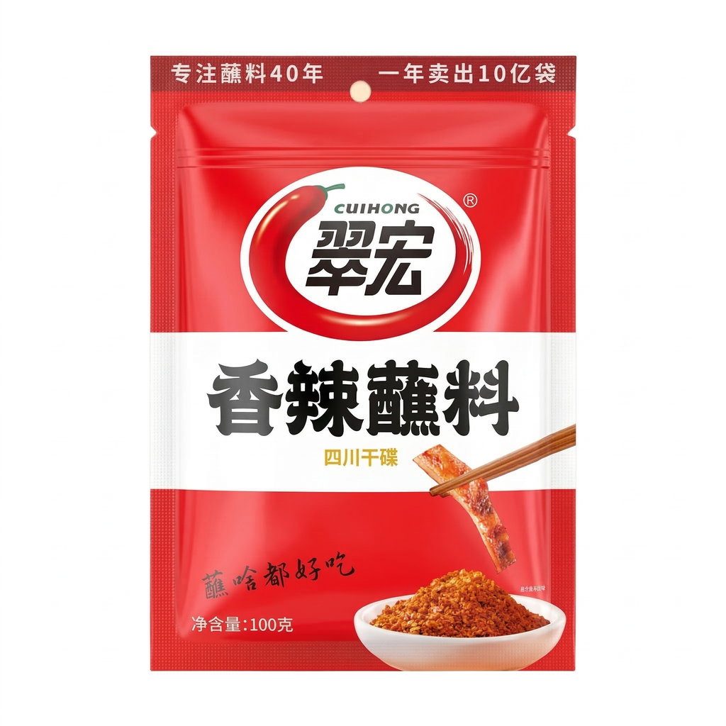 Sauce épicée Cuihong (assaisonnement sec du Sichuan) 100g