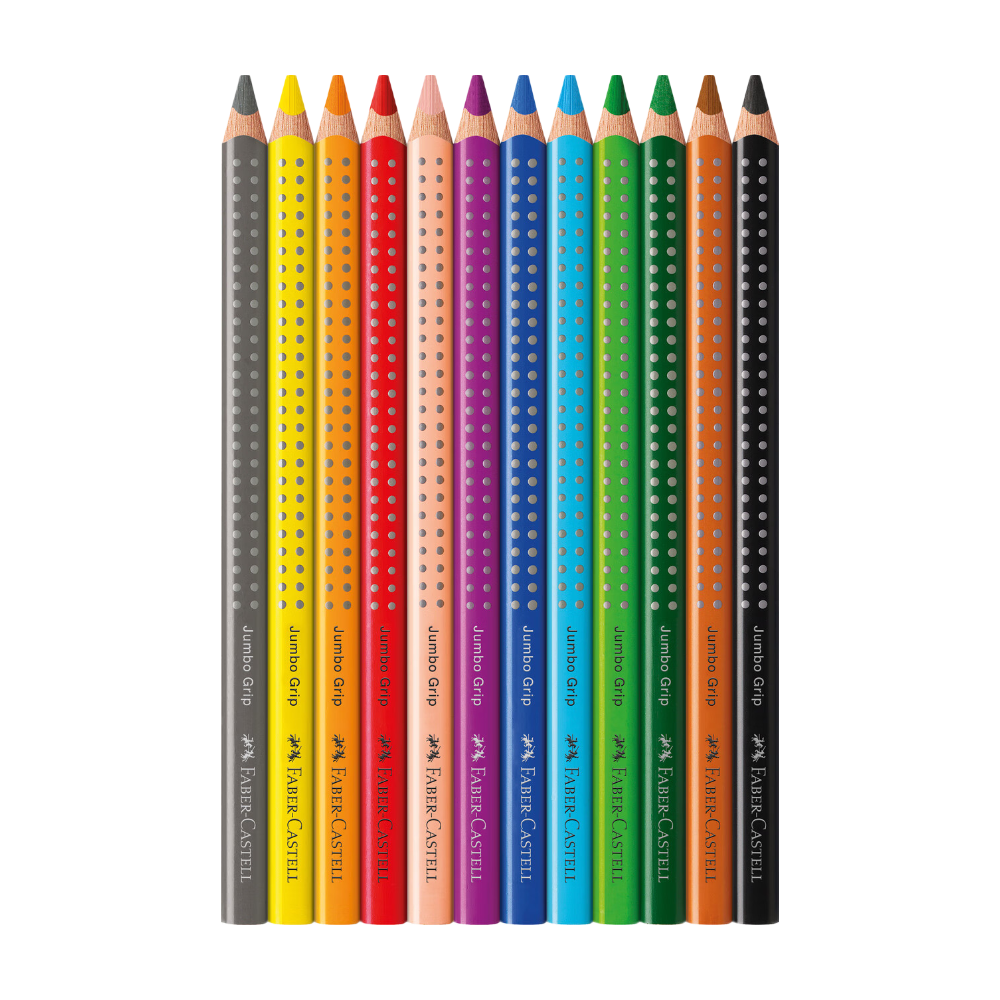 FABER-CASTELL Colour Grip 2001 Lot de 12 crayons de couleur