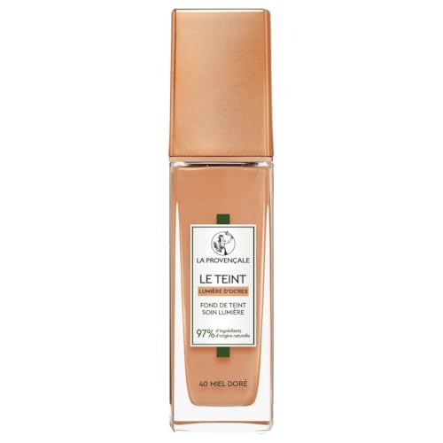 La Provençale Bio Fond de Teint Teinté Soin Clair Naturel 45 Ambre Doré, 30 ml