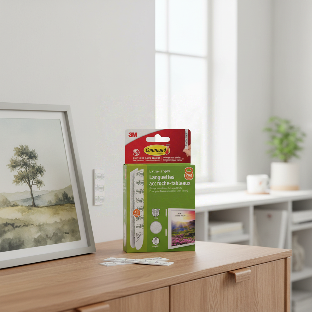 Command™ Languette de fixation enlevable tableau Blanc XL 9 kg