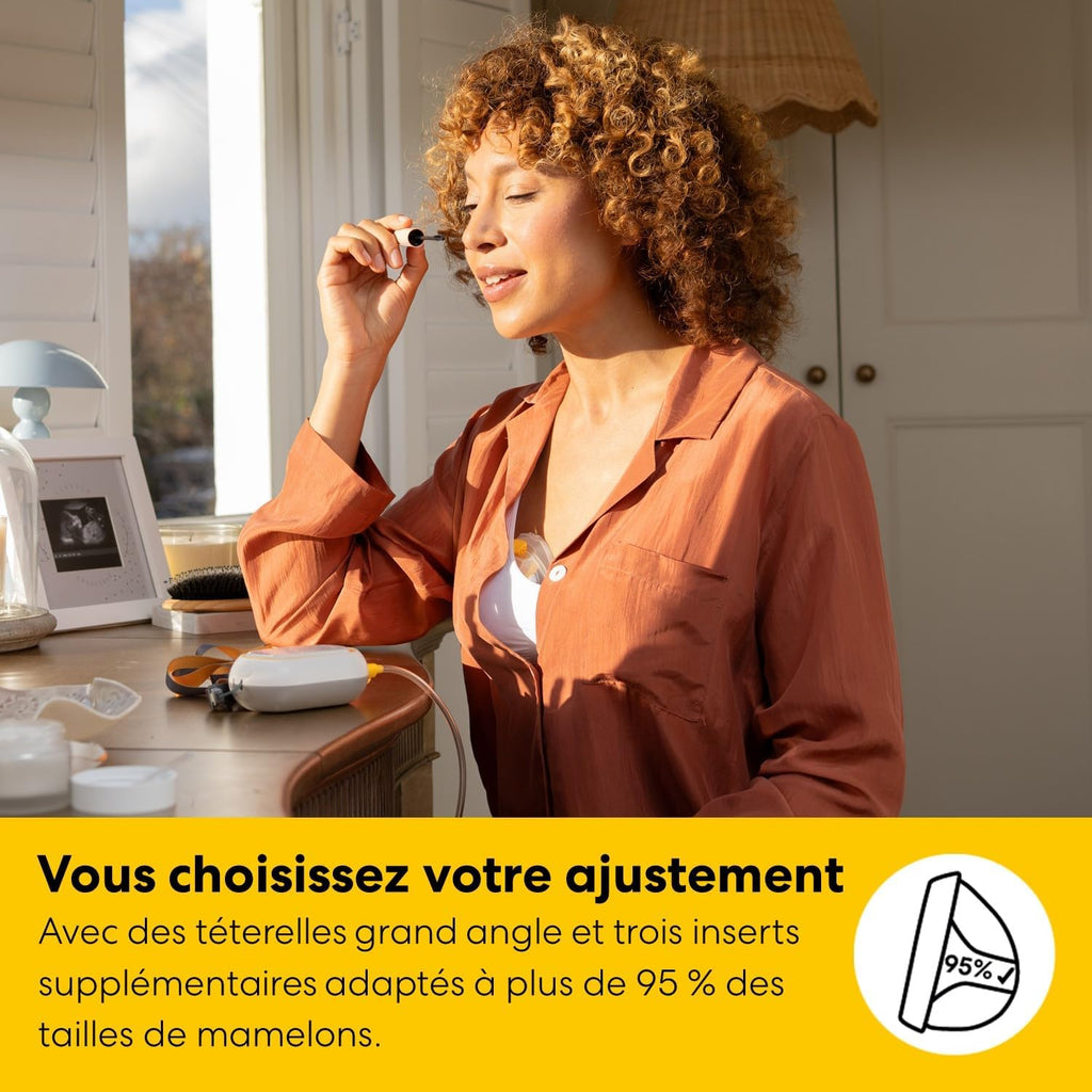MEDELA Freestyle Mini Hands-Free - Tire-lait électrique simple, coquille 24 mm
