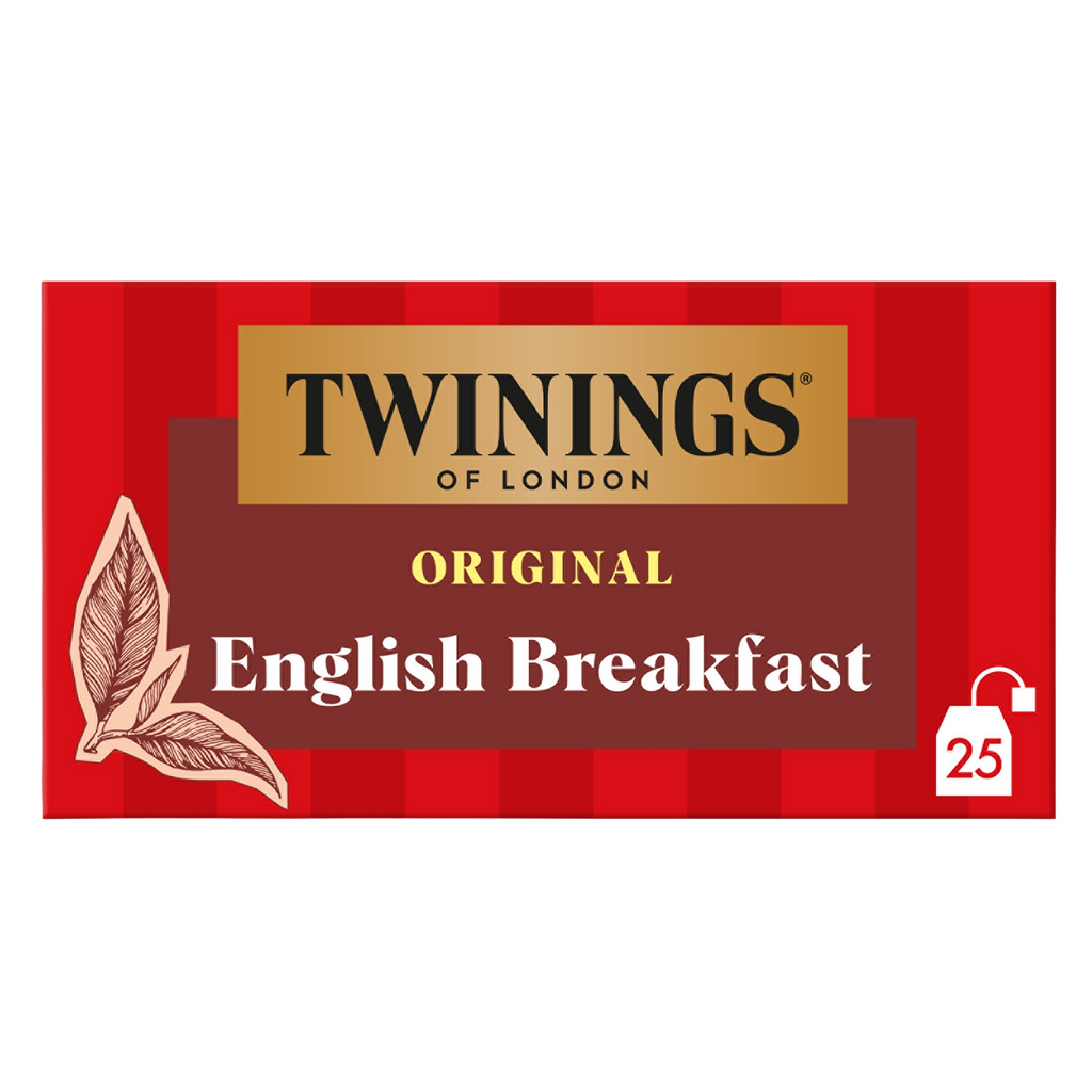 Twinings Thé Noir English Breakfast la boîte de 25 sachets
