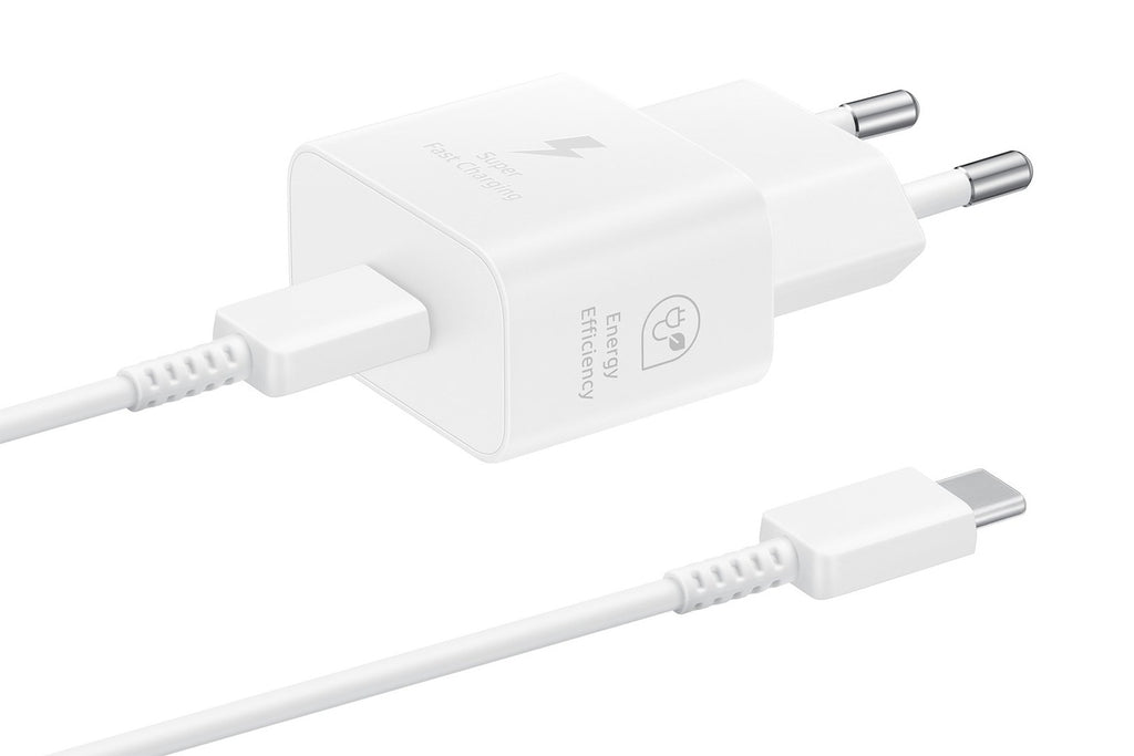 Samsung EP-T2510 Adaptateur secteur pour smartphone Blanc, Charge rapide USB, Intérieur