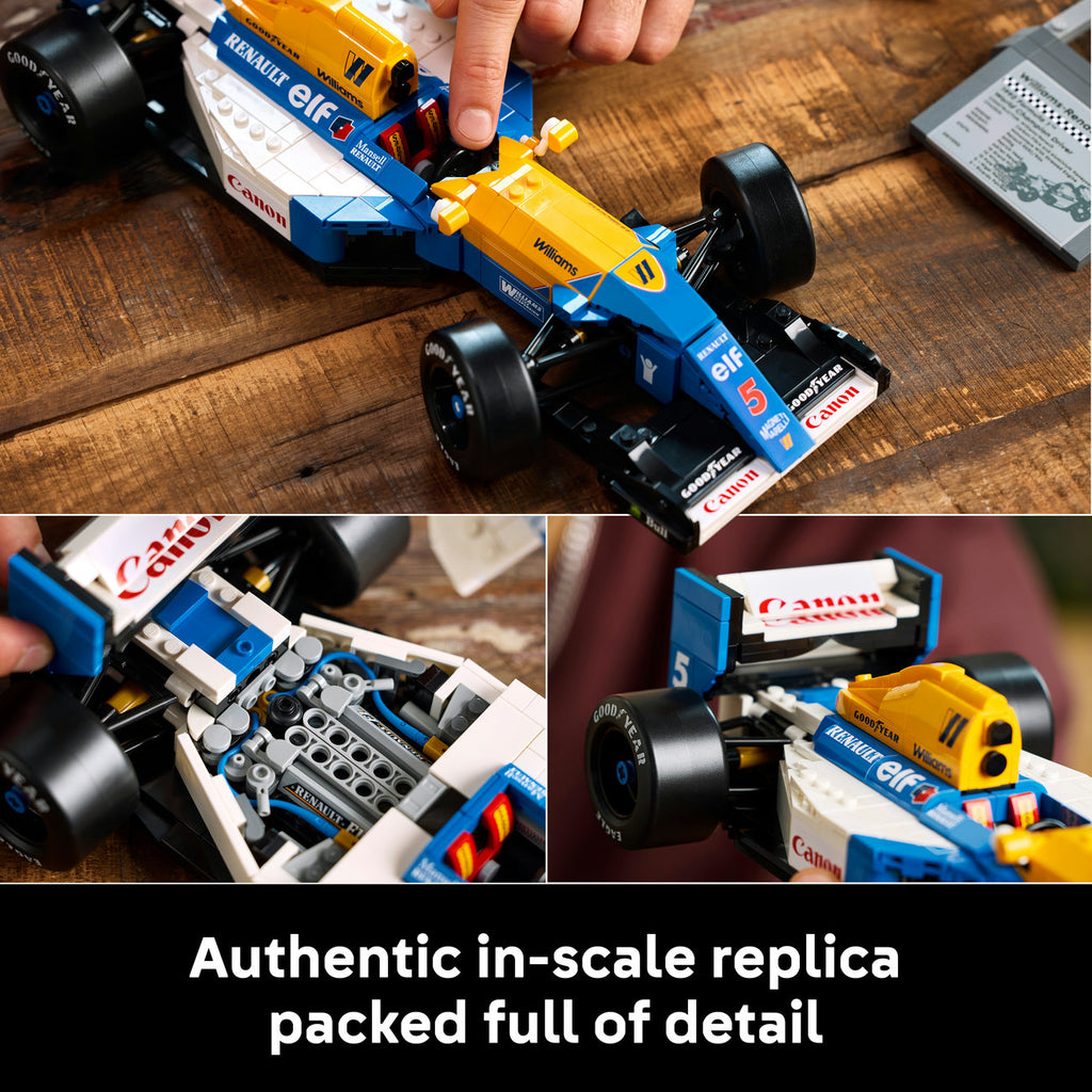 LEGO Icons Ensemble de Construction Williams Racing FW14B & Nigel Mansell