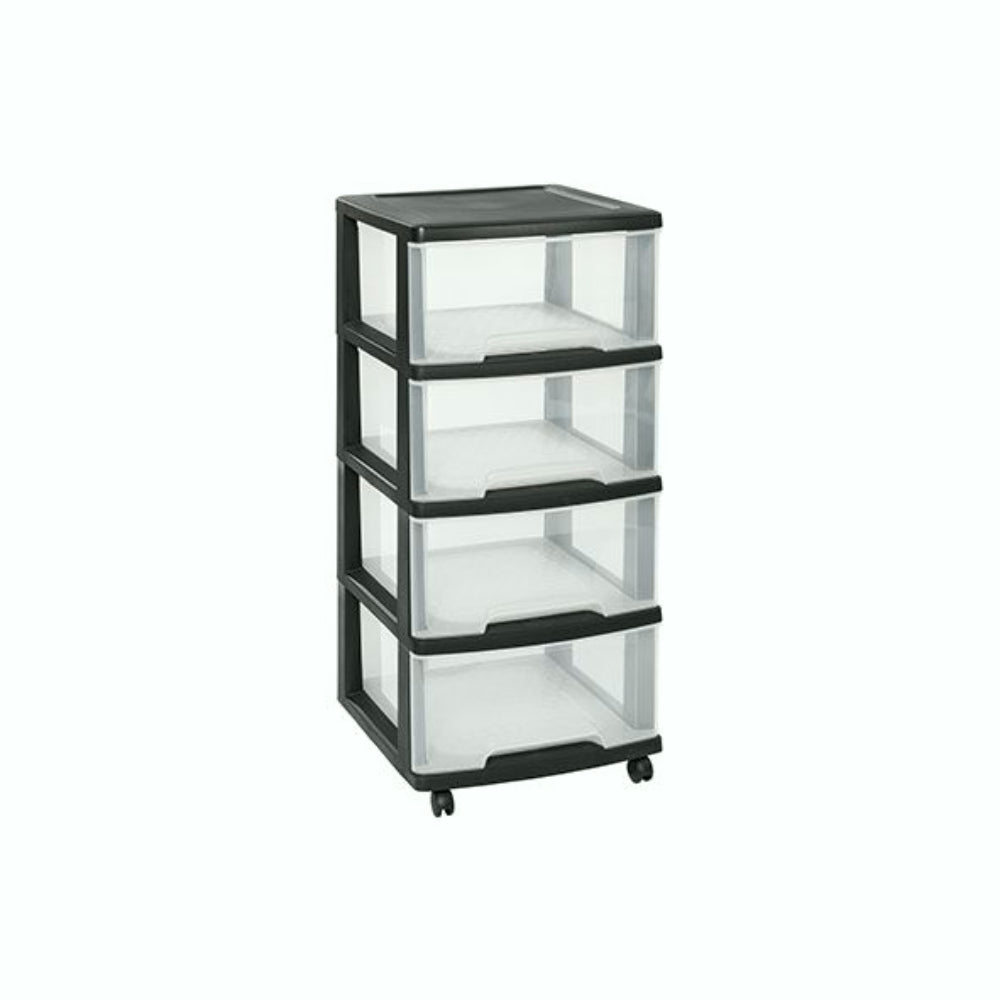 CURVER Tour de rangement ESSENTIALS 4 Tiroirs 38.9 x 37.1 x 86.0 cm