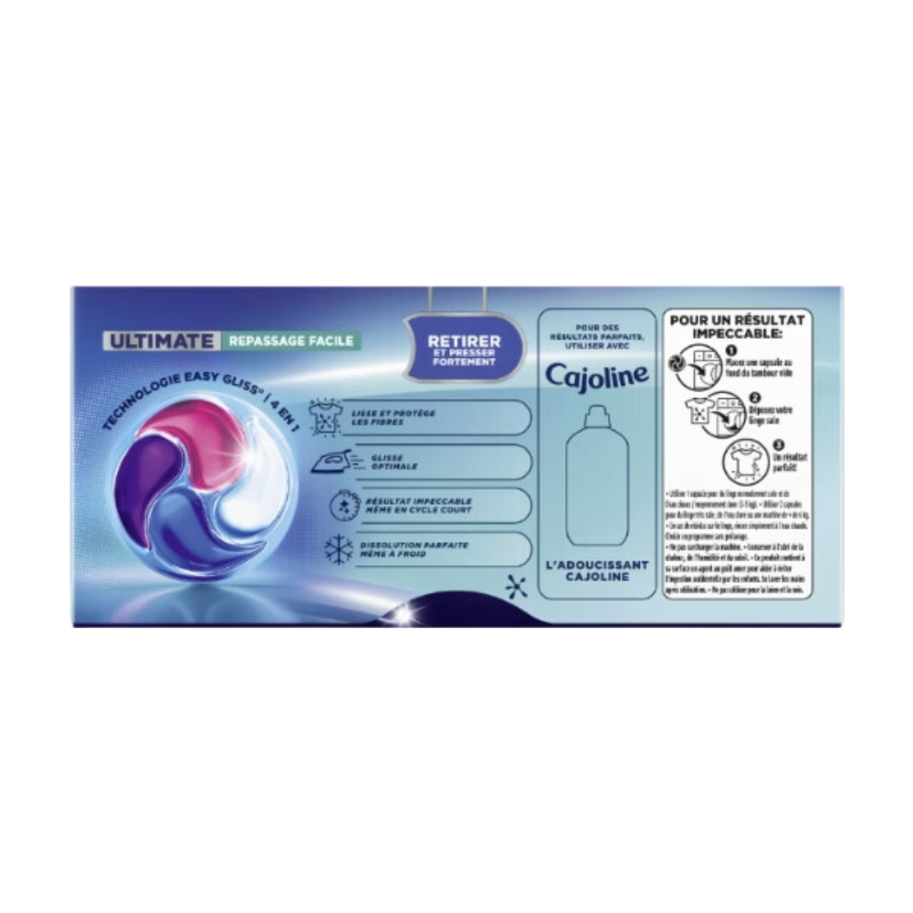 Skip Ultimate 4-en-1 Capsules de Lessive Repassage Facile Lot de 24