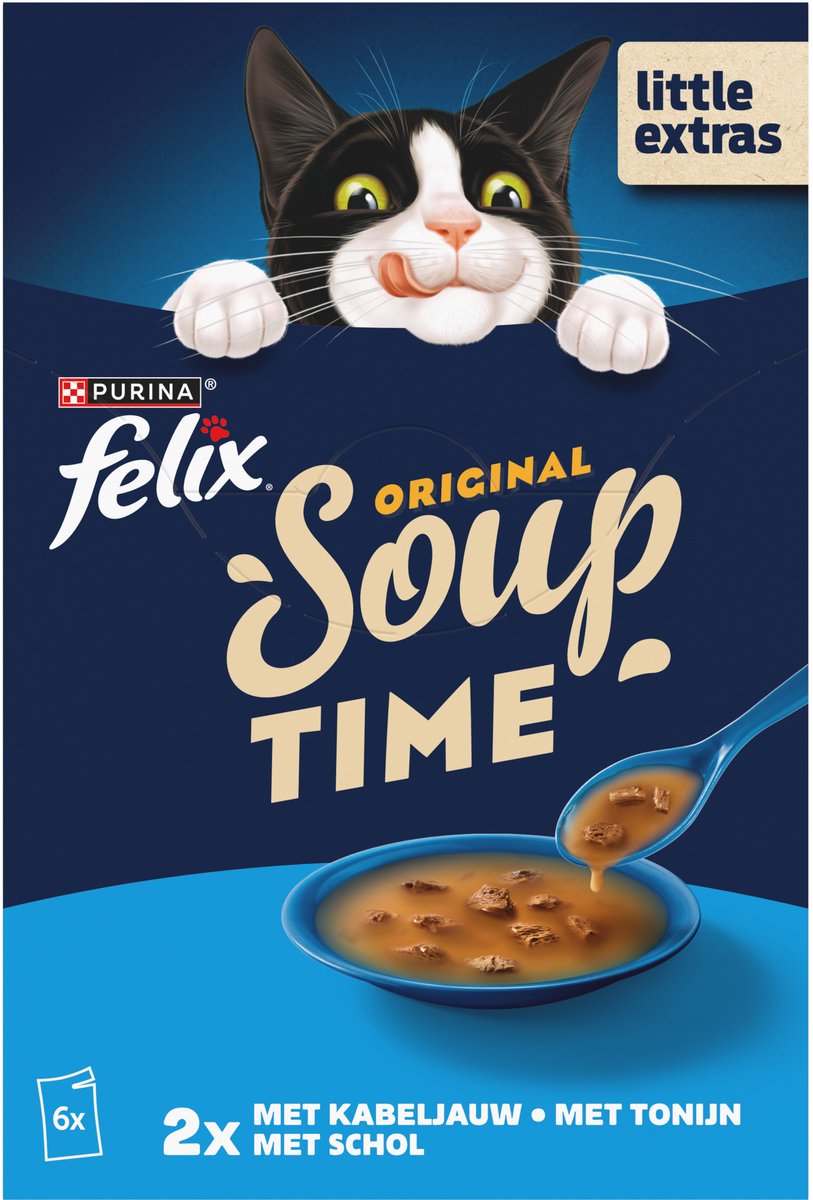 Felix Soupe Sélection de Poissons 6x48 g
