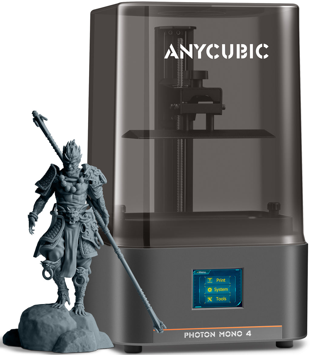 ANYCUBIC JB Version Photon Mono 4 10K Imprimante 3D Résine, écran LCD monochrome 7 pouces, source lumineuse LighTurbo Matrix, impression haute vitesse jusqu'à 70 mm/h