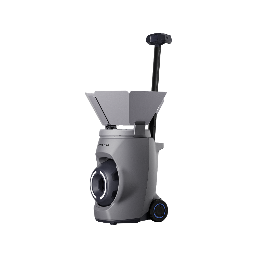 Lumistar Tero AI Machine à balles de tennis intelligente Gris Outil d'entraînement personnel professionnel Vitesse de balle plus élevée Expérience plus stable