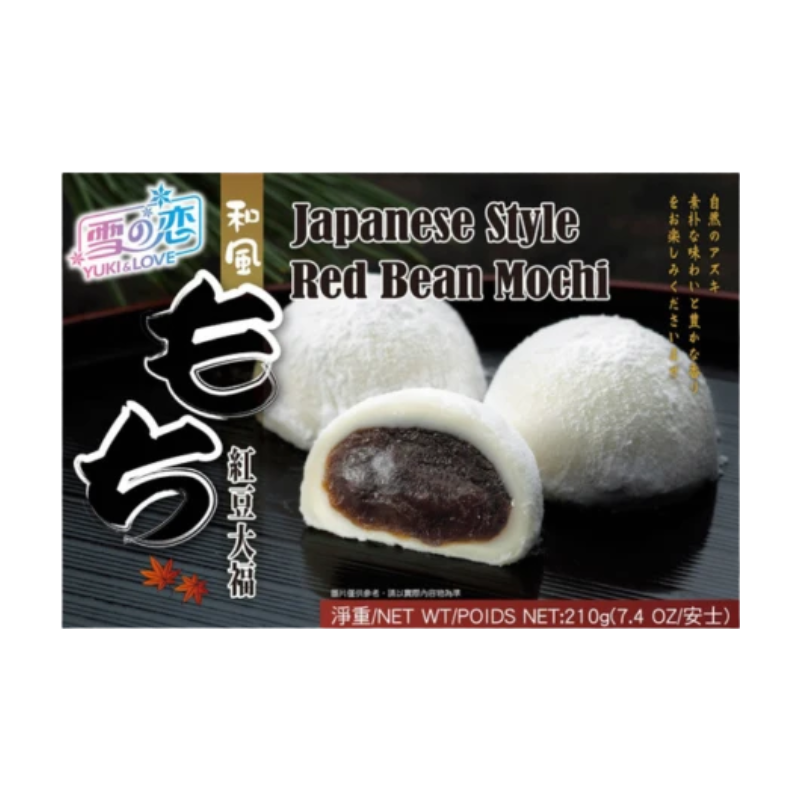 Yuki & Love Mochi style japonais à la pâte de haricots rouges 210 g