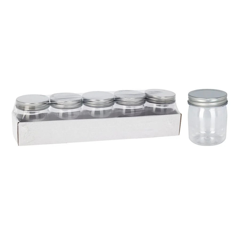Jeu de pots de rangement pour enfants avec couvercles - 9 x 7 cm - 5 pièces