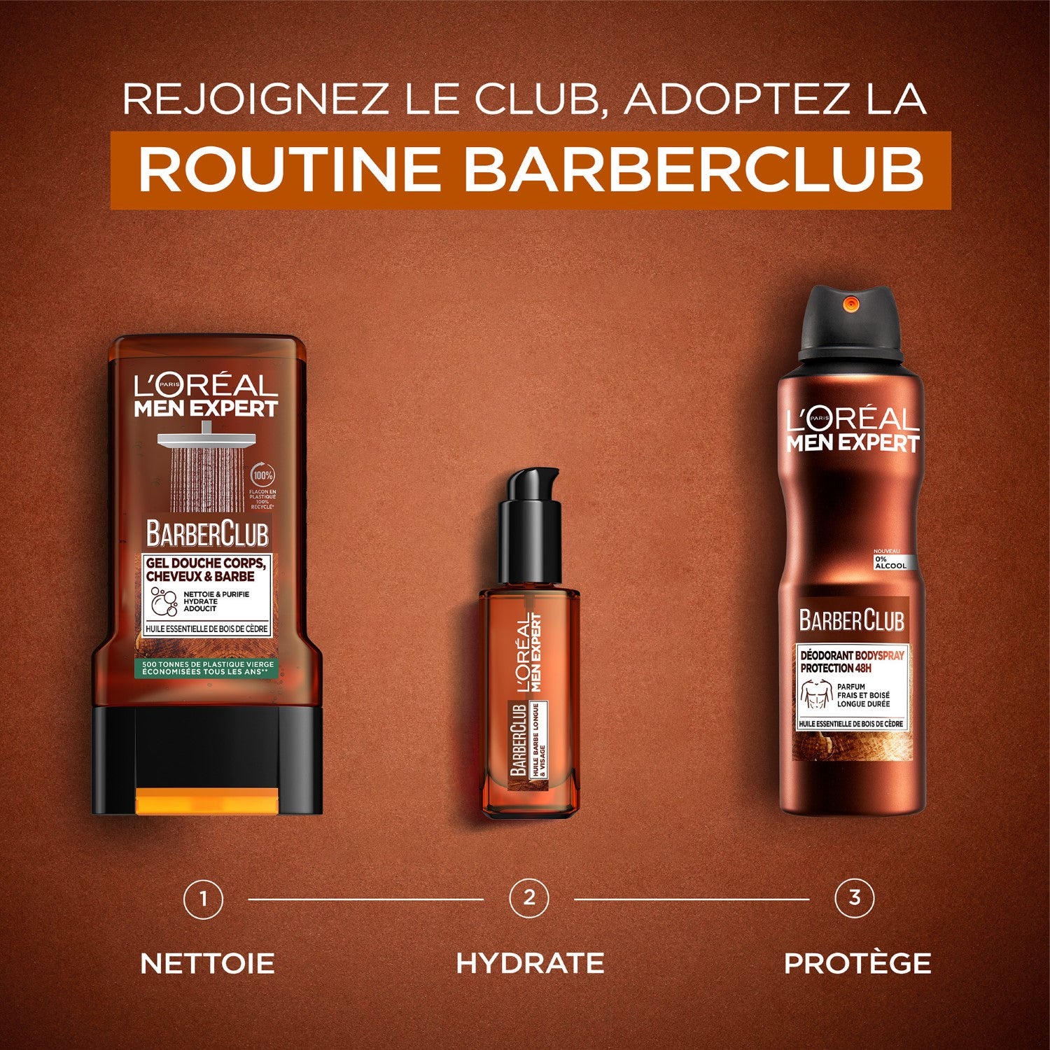 L'Oréal Paris Men Expert Barber Club Spray Corps Déodorant 48H 150 ml
