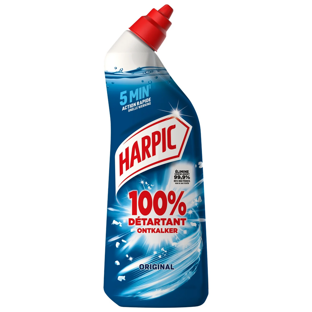 HARPIC 100 % Gel WC Détartrant Anti-calcaire Action Rapide 750 ml