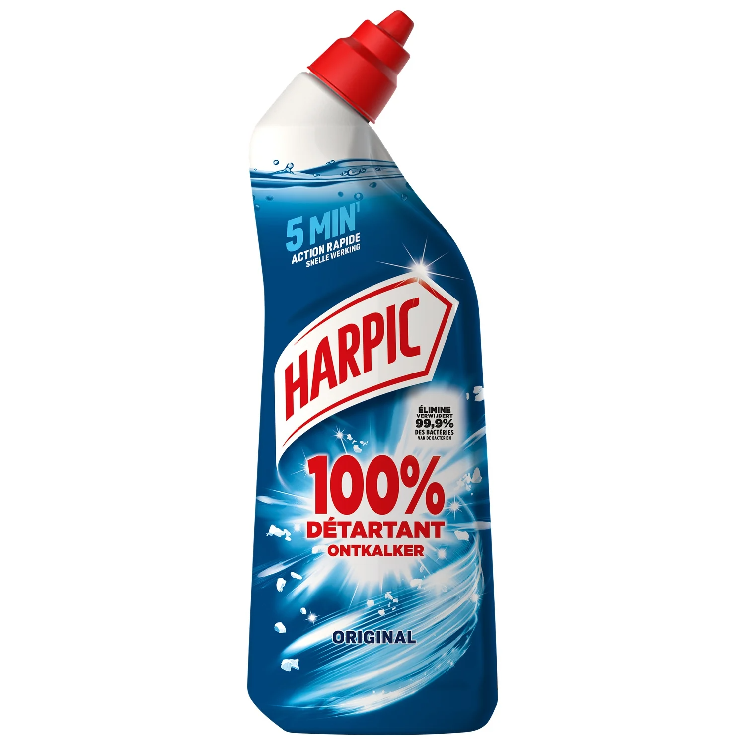 HARPIC 100 % Gel WC Détartrant Anti-calcaire Action Rapide 750 ml
