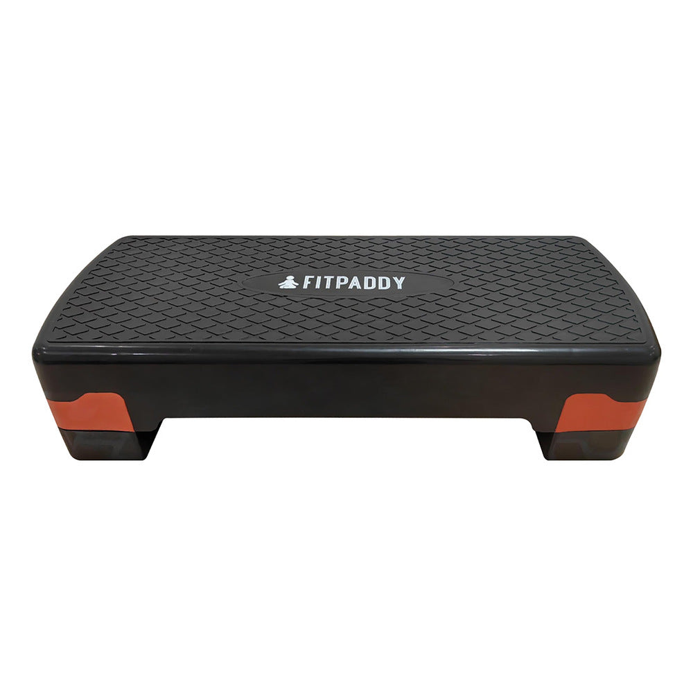 FITPADDY STEPPER01 Step Aerobique Finition Antidérapante 67 x 27 cm Noir et Orange