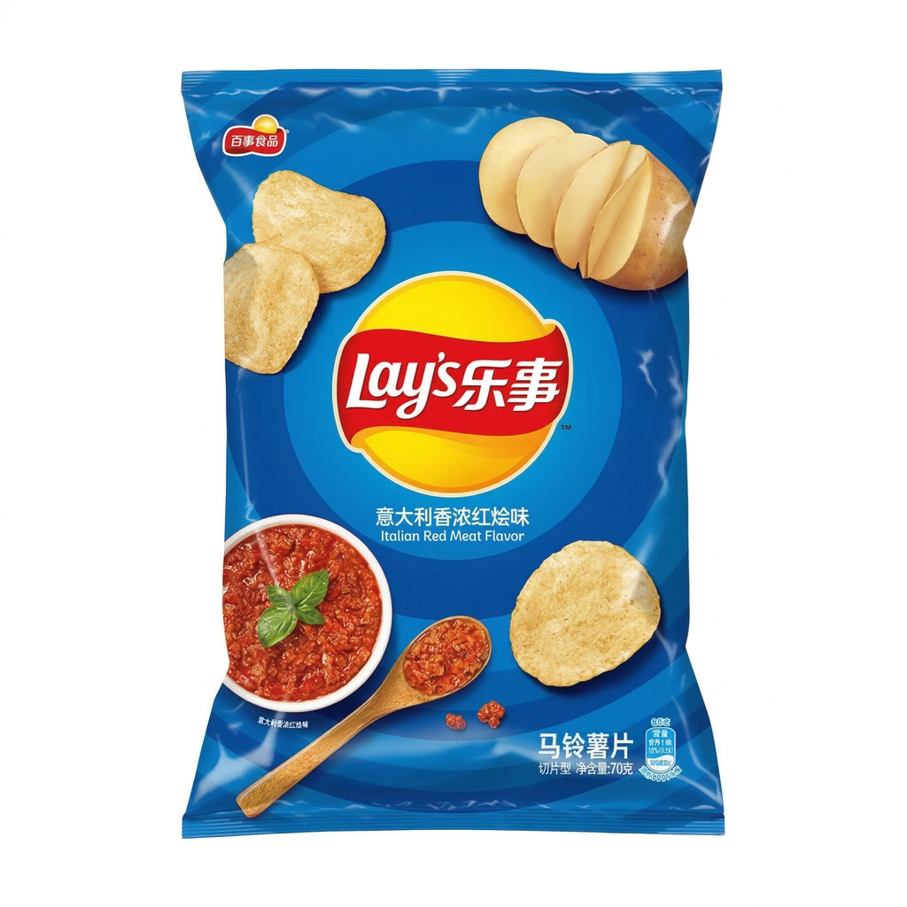 Lay's Chips de pommes de terre saveur sauce ragù italienne - 70 g