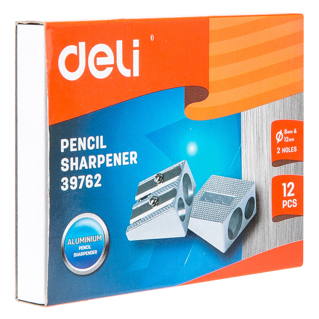 Deli Taille-crayon deux trous - Lot de 12