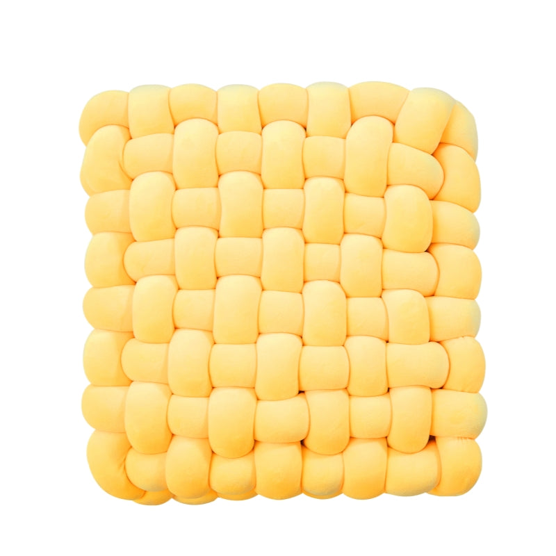MEROPE, Coussin de Soutien Nœuds Polyester/Élasthanne, 40 cm, Jaune, 1 Pack