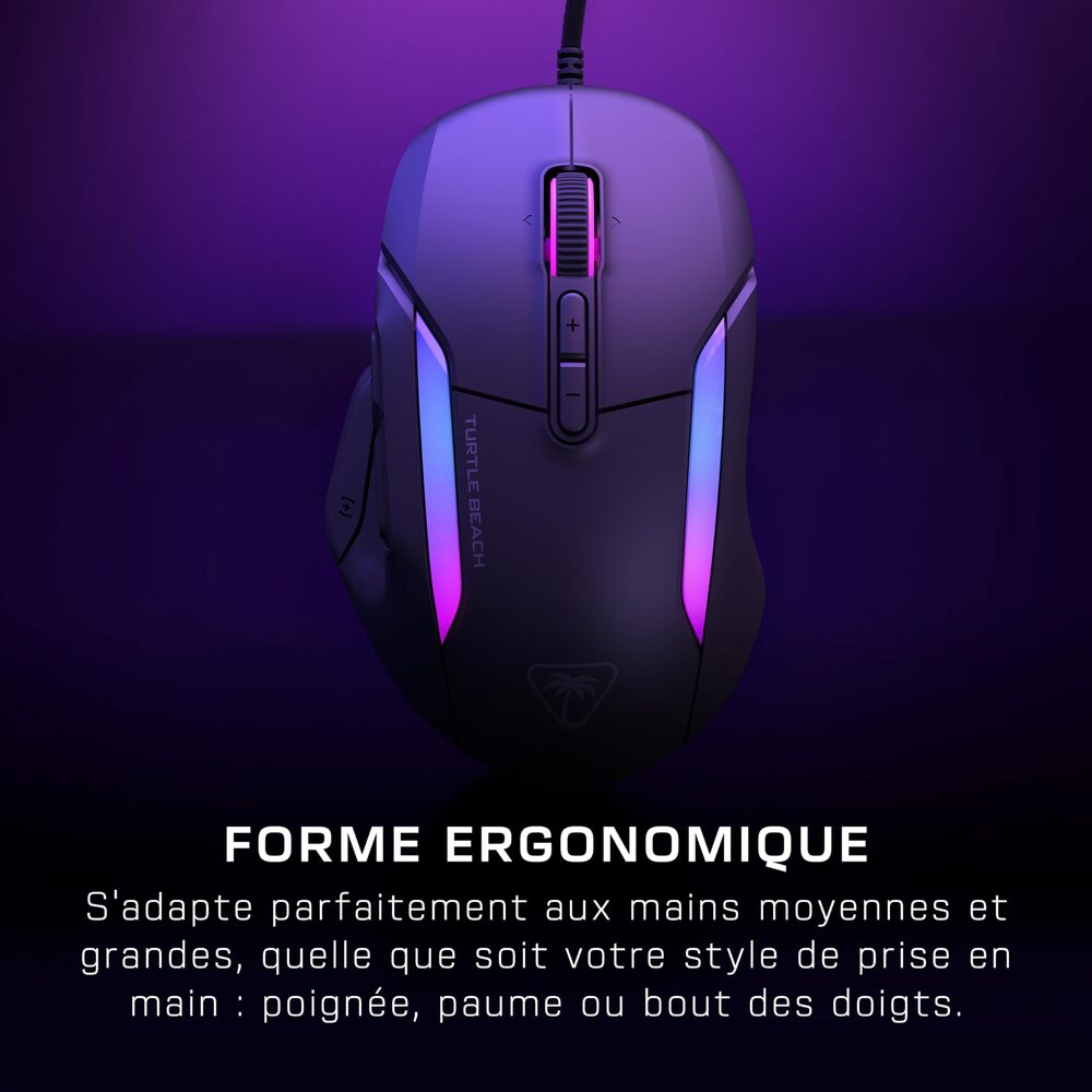 TURTLE BEACH Kone II Souris Gaming Filaire - 26000 DPI, 23 Boutons - Noir