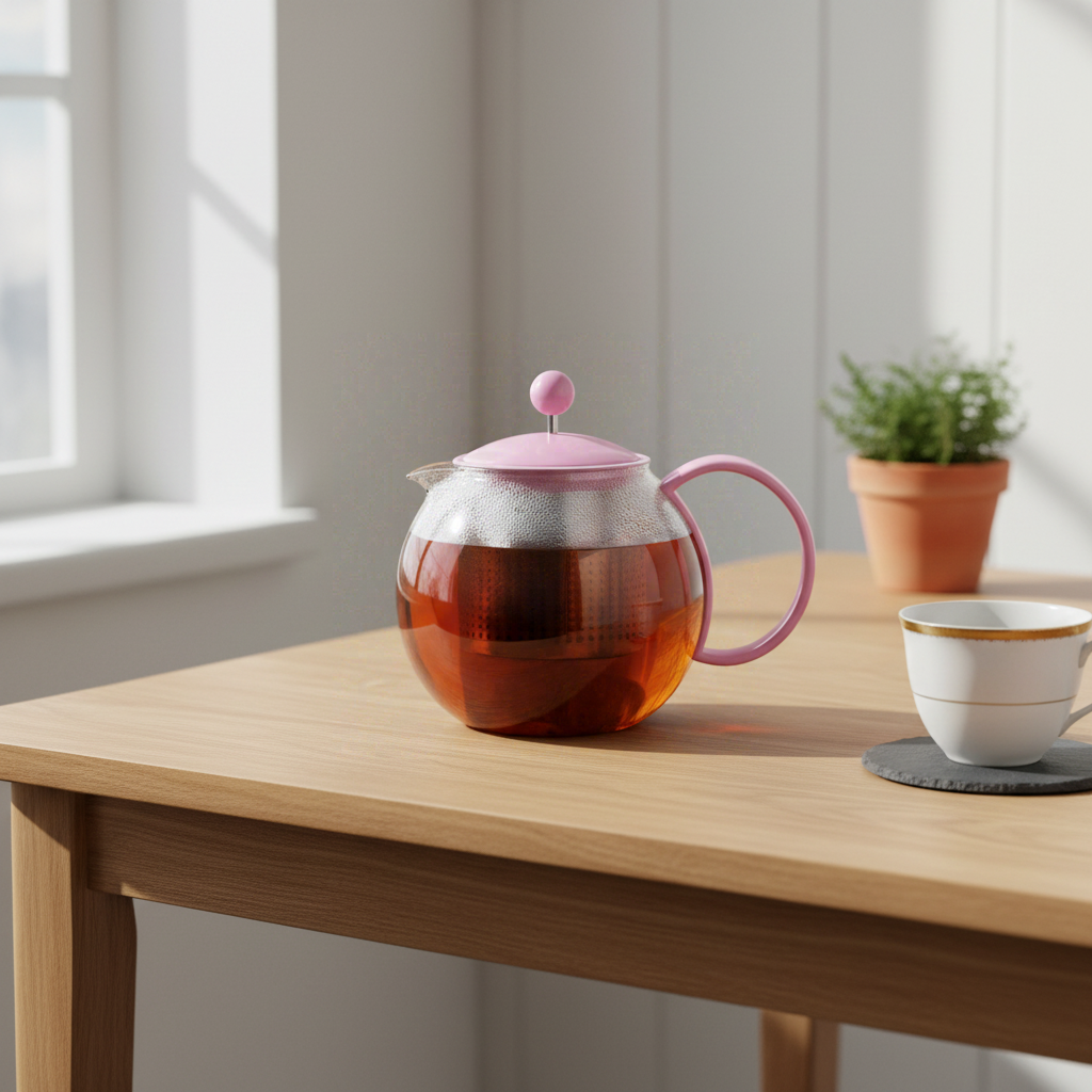 Bodum Théière à piston avec couvercle et filtre en plastique - 1 L