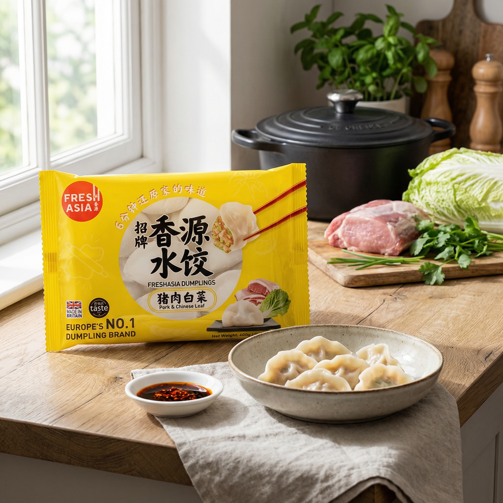 FRESHASIA Raviolis au porc et aux feuilles de chou chinois 400 g
