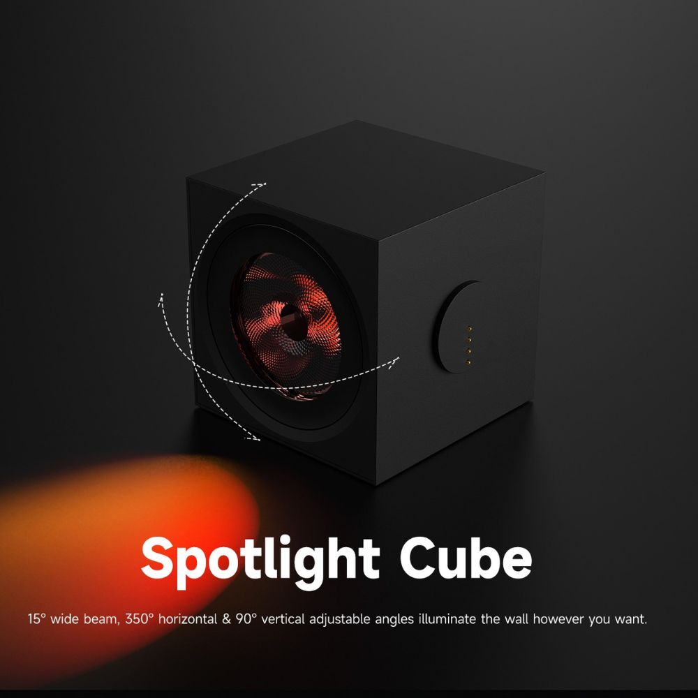 Yeelight Cube Lampe connectée - Spot lumineux cubique pour jeu - Pack d’extension