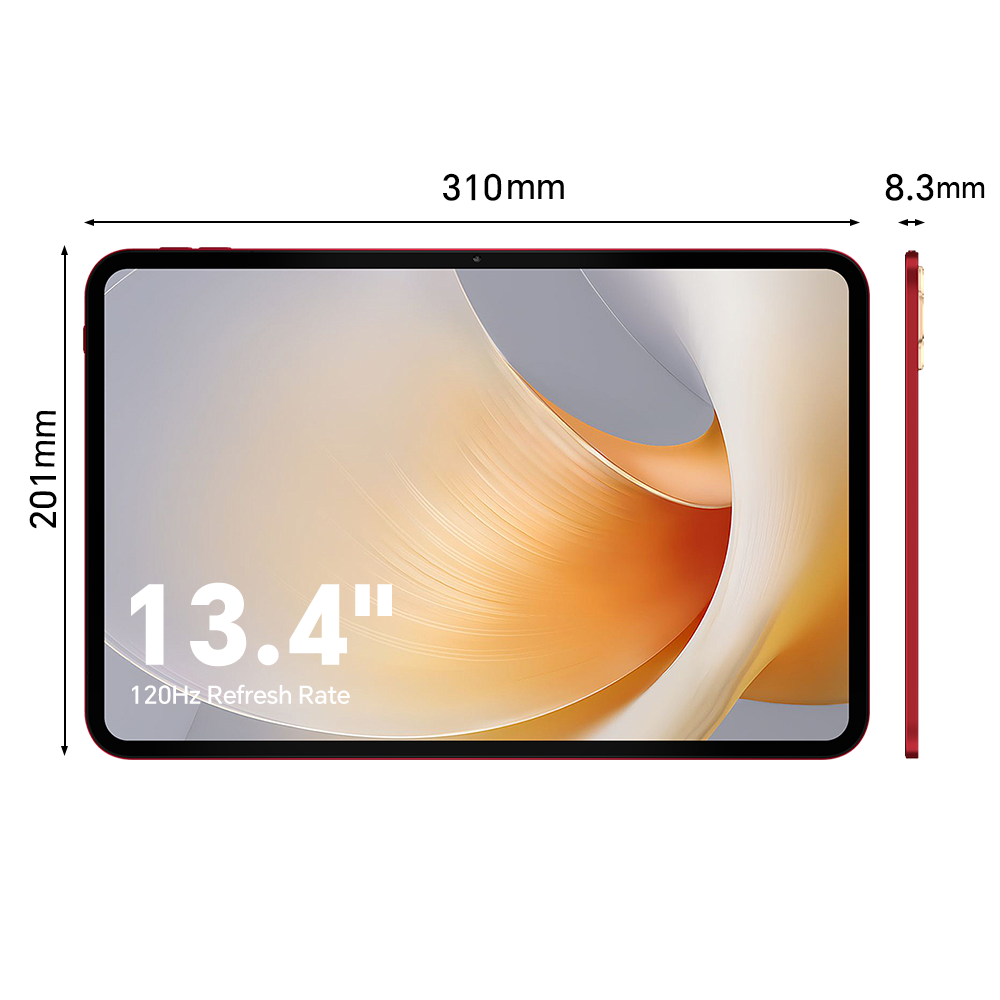 TECLAST T65 Plus Tablette écran 13,4 pouces avec taux de rafraîchissement 120 Hz, Android 15, Double SIM 4G LTE + WiFi 5G, processeur octa-core MTK Helio G99 jusqu'à 2,2 GHz, 20 Go (8 Go + 12 Go virtuels) RAM + 256 Go ROM, caméras 8 MP + 13 MP, BT5.2