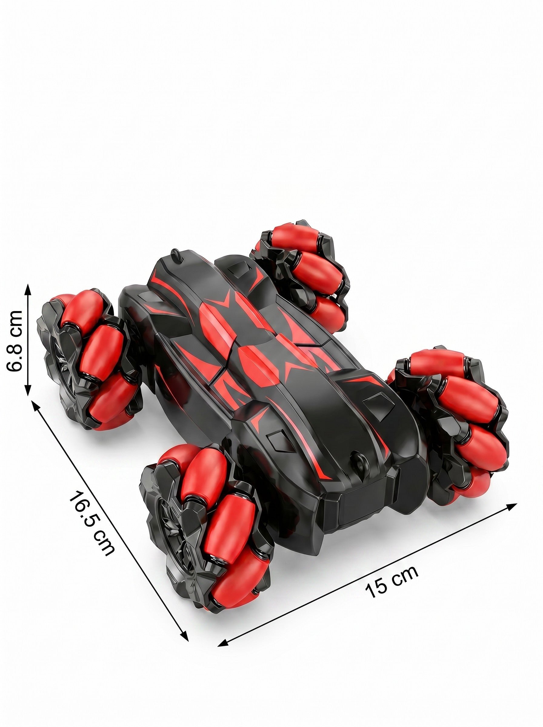 2,4 g RC Voiture de Cascade Méca Numa Roues Drift 360° Voiture Jouet Télécommandée pour Enfants à Partir de 6 Ans One Piece en Rouge.