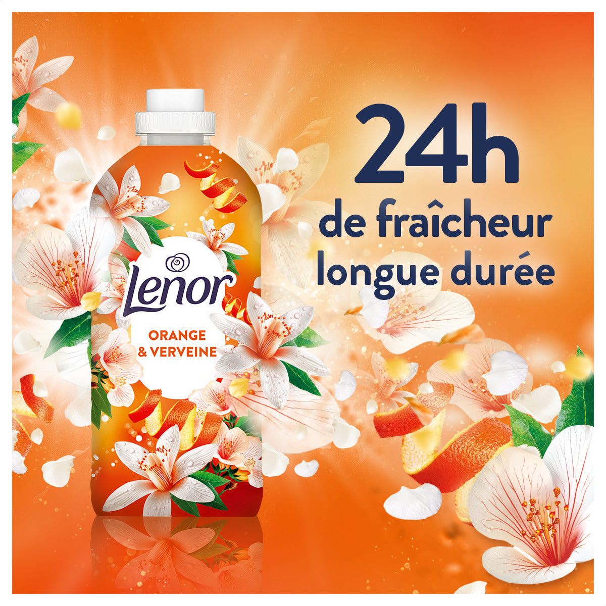 Lenor Adoucissant Liquide Collection Orange & verveine 42 Lavages - 882 ml