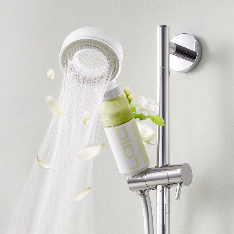 Lalapercare Vit C Cartouche Filtrante de Douche, Parfum Frais de Jasmin. Élimine le Chlore et Augmente la Pression. Nourrit la Peau et les Cheveux avec Extrait de Jasmin et Vitamine C pour un Éclat Hydraté et Radieux. (Fabriqué en Corée) Cartouche Un