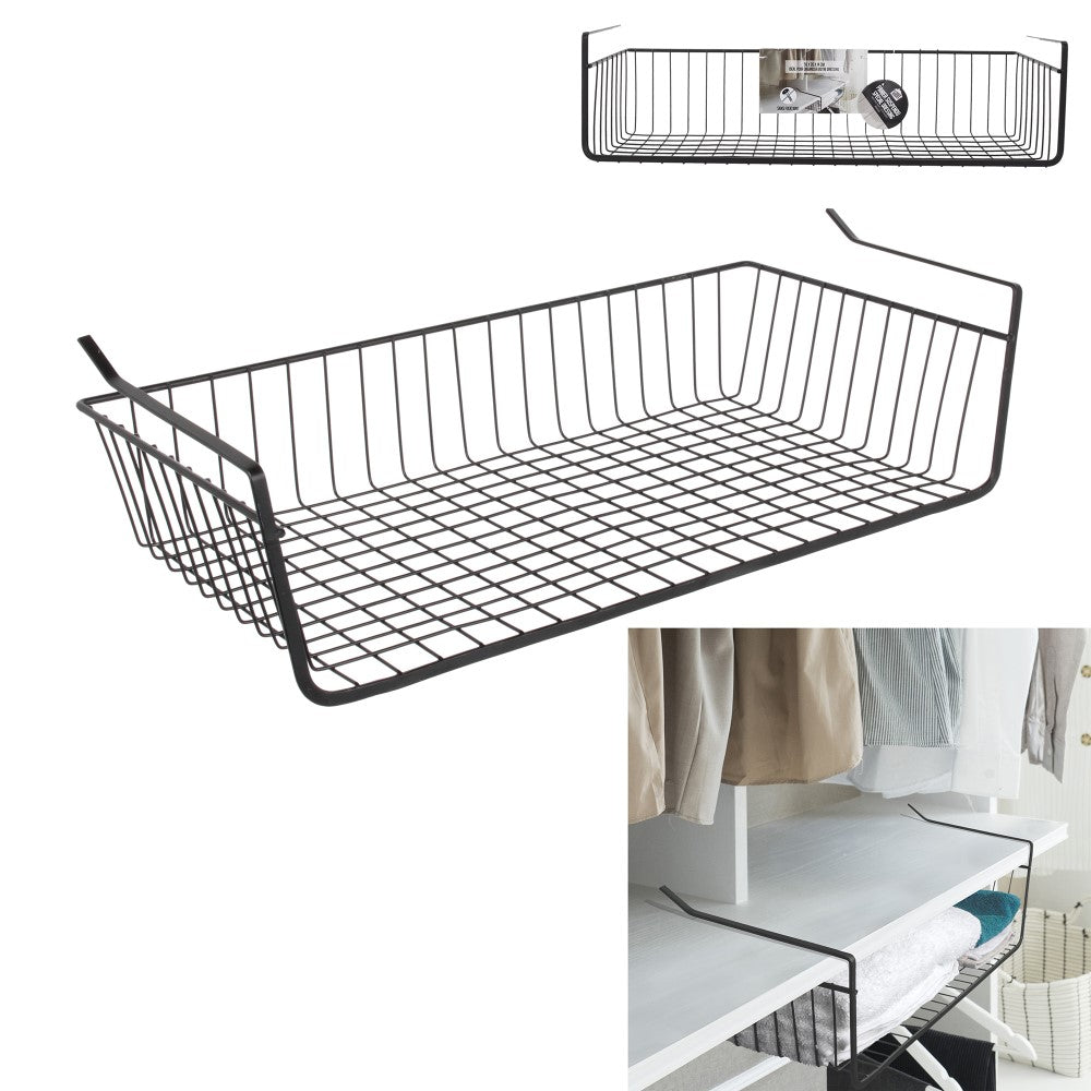 JE CHERCHE UNE IDEE Panier sous étagère en fil métallique