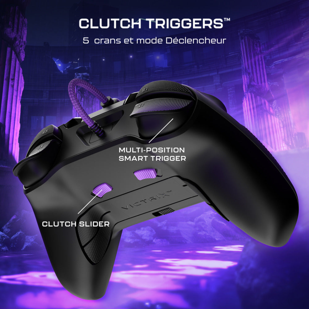 Turtle Beach Victrix Pro BFG Reloaded Manette esport Sans fil - Rapid Fire Clutch Triggers & Boutons programmables & Sticks interchangeables - Xbox Series X|S, PC (Licence officielle Microsoft) - Noir