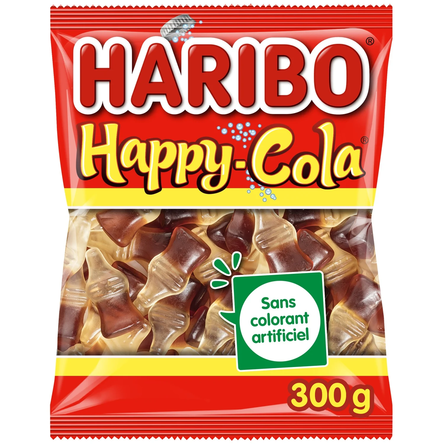 HARIBO bonbons happy cola sachet 300g