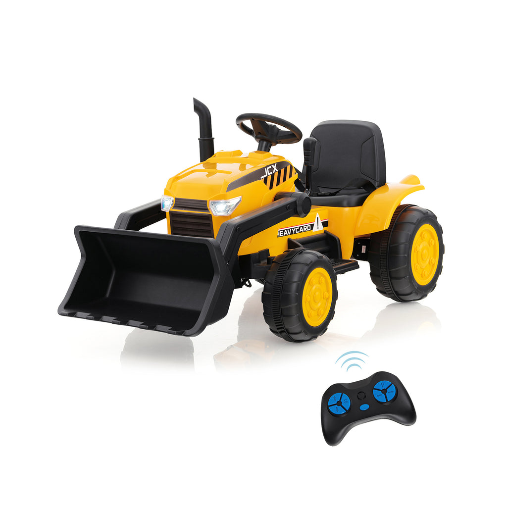 Costway Jouet pelleteuse mobile pour enfants avec godet réglable, 3-8 ans, Jaune