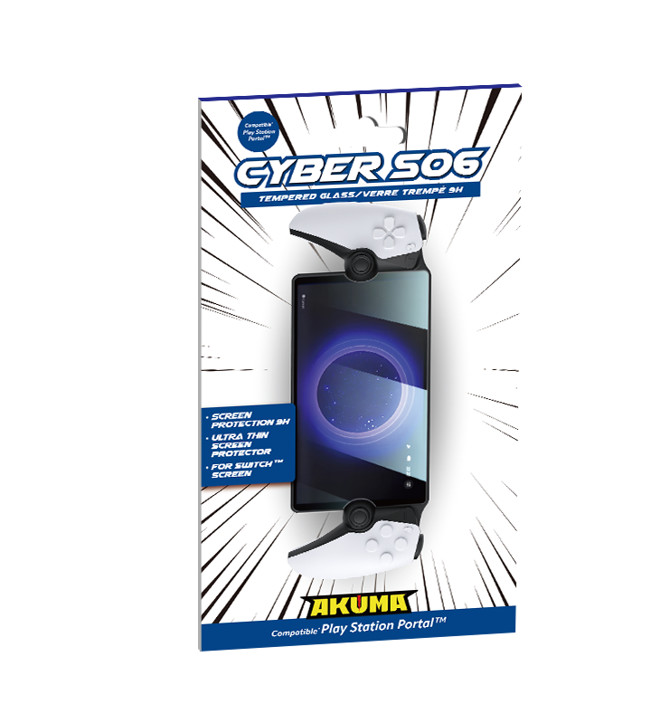 Akuma verre trempe cyber s06 pour playstation portal