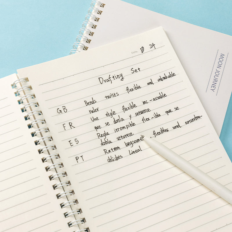 Deli Carnet à Spirale, A5 (148x210 mm), 60 Feuilles/120 Pages, 70 g/m² - Parfait pour Étudiants, Bureau & Journaling, Série Tons Clair, Lot de 4