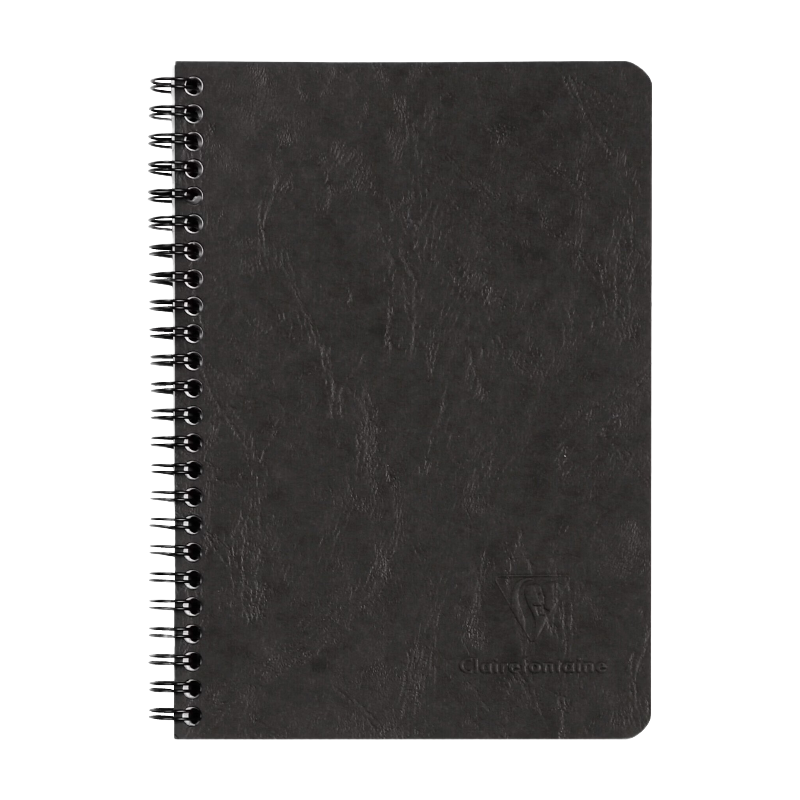 CLAIREFONTAINE Nomaddict (Age Bag) carnet reliure intégrale à poches 14,8x21cm 120p détach. ligné noir