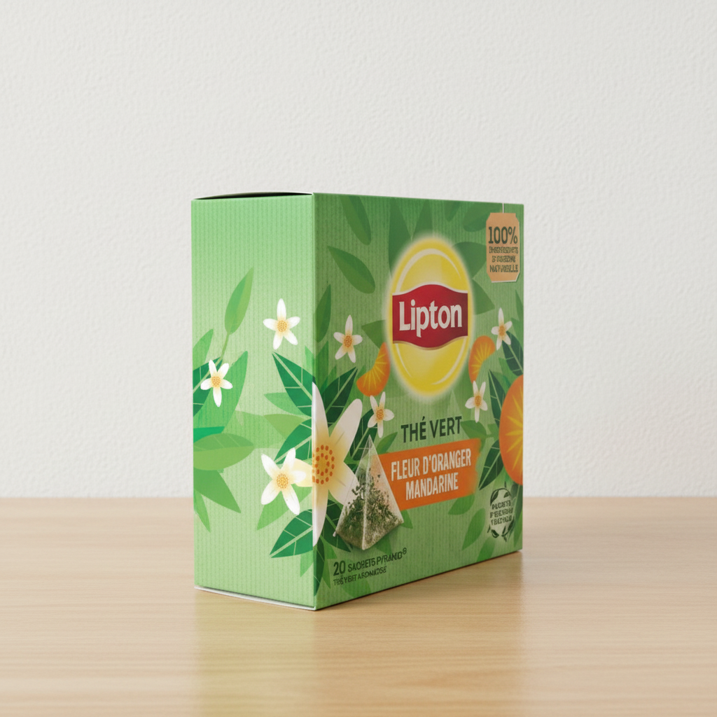 Lipton Thé vert fleur d’oranger et mandarine x20 30 g