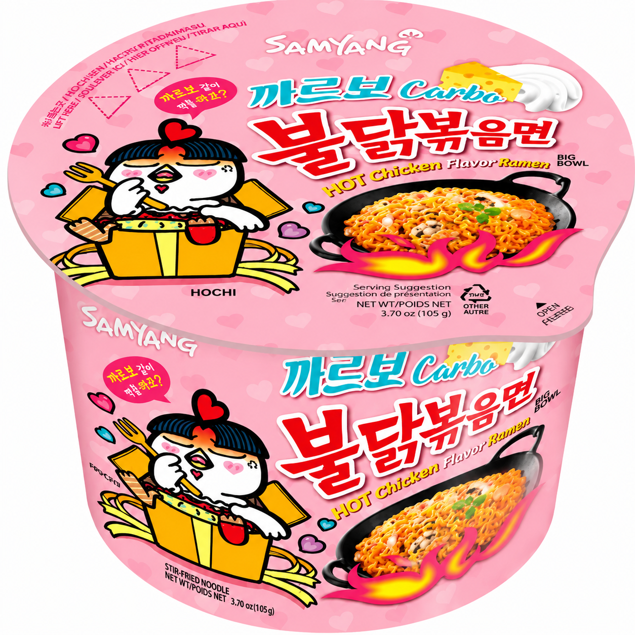 SamYang Buldak Nouilles instantanées au poulet épicé saveur carbonara - 105 g