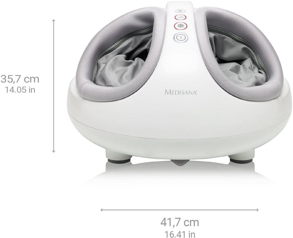 Medisana FM 888 - Appareil de massage des pieds Shiatsu, électrique, fonction de lumière rouge, fonction chauffante, 2 vitesses, massage Shiatsu et compression pour les pieds et la plante des pieds