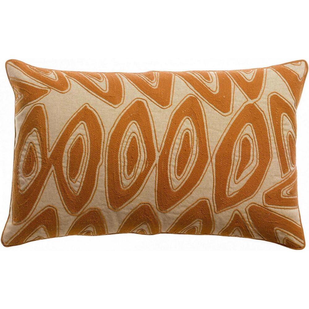 HOUSSE de COUSSIN BROde LEYA CUIVRE