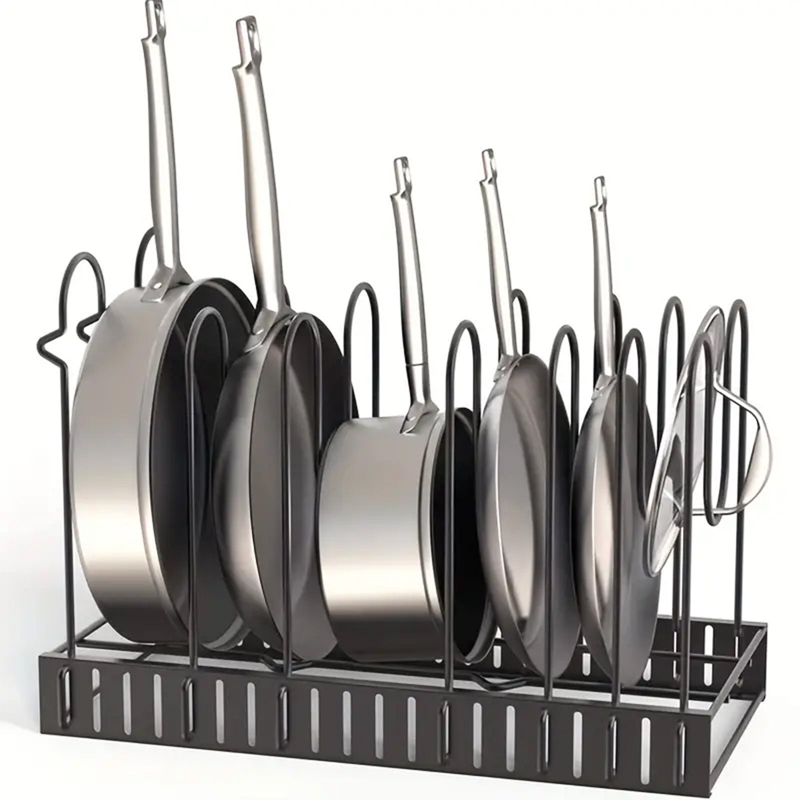 SRD Étagère de rangement à 8 niveaux pour cuisine en acier 4,5 mm