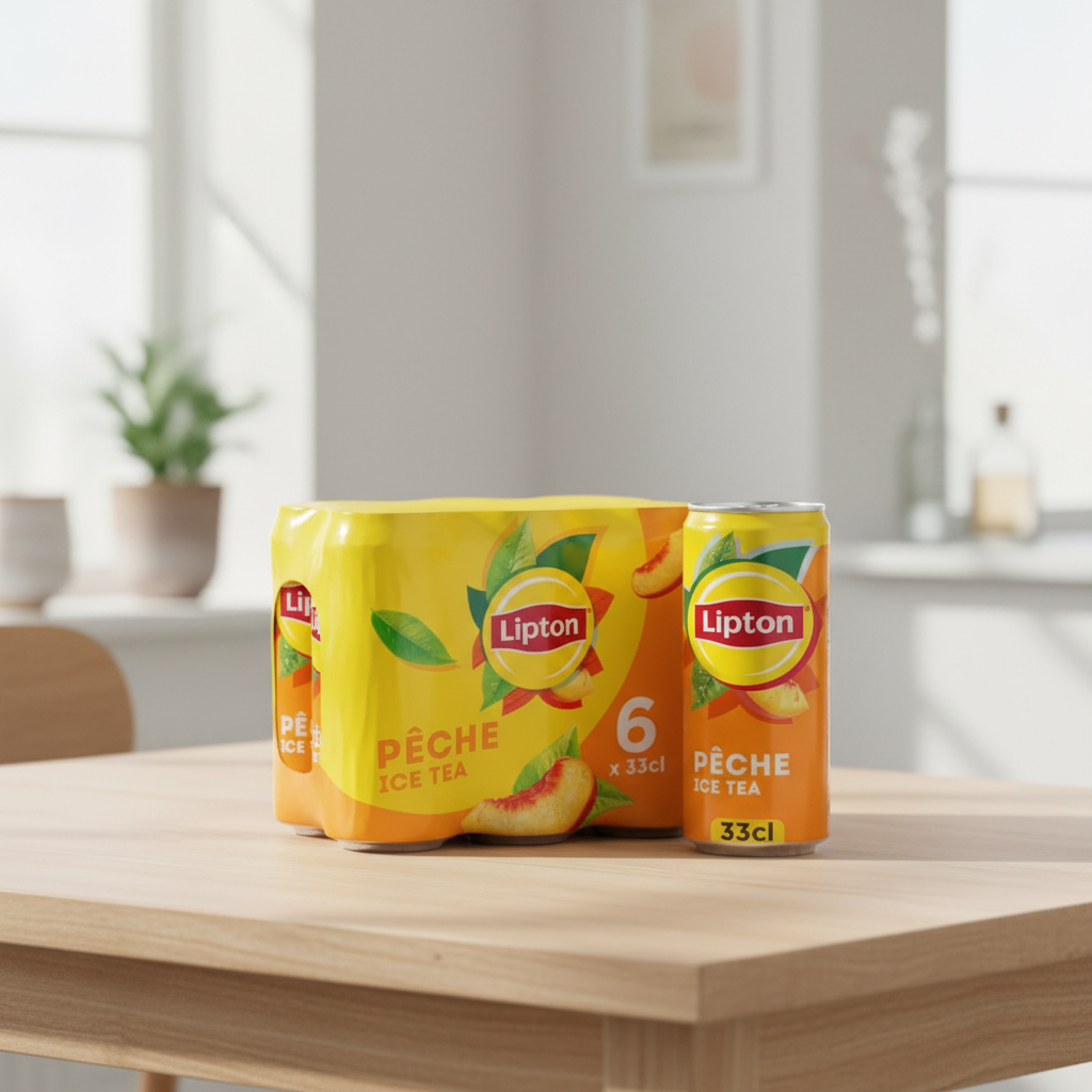 Lipton Thé Glacé Pêche - 6 x 33 cl