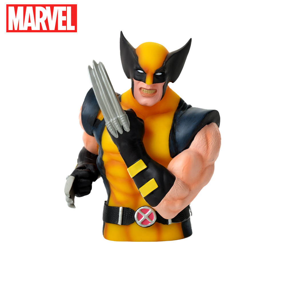Tirelire Marvel Wolverine 3D Officielle en PVC – Figurine de Collection Antichoc pour Décoration de Bureau et Maison