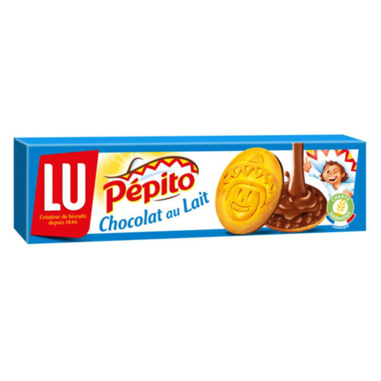PEPITO Biscuits chocolat au lait paquet 192g