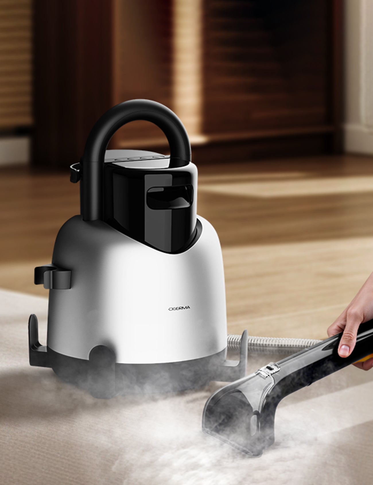 Deerma BY700 S Nettoyeur à taches filaire, nettoyeur de tissus, nettoyeur de tapis, aspirateur laveur, performance puissante améliorée de 1700 W