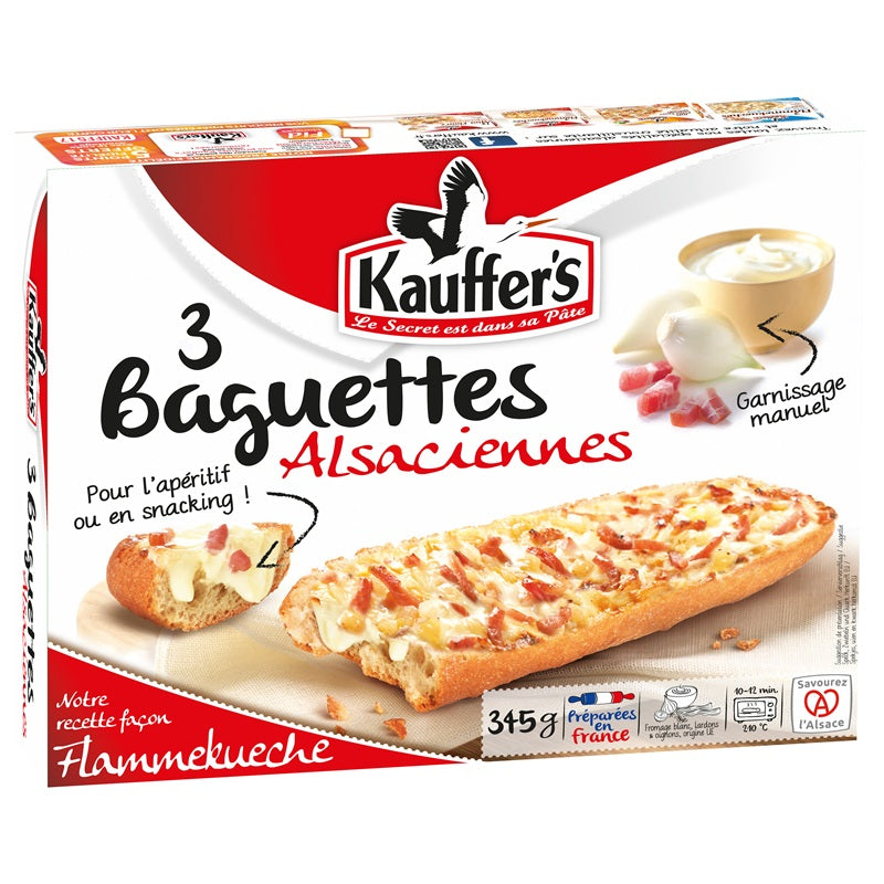 KAUFFER'S 3 baguettes alsaciennes - 345 g